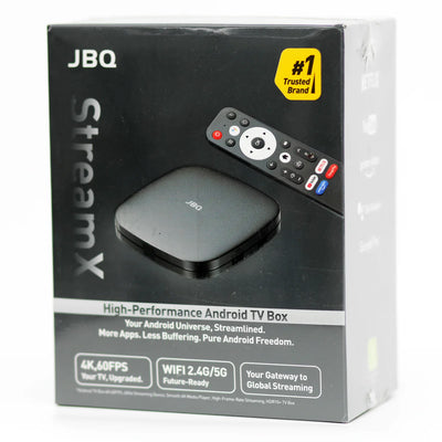 JBQ Elevano Android TV Box – 4K Streaming Media Player