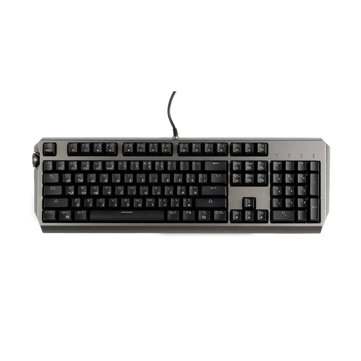 Porodo Gaming Wired Mechanical Keyboard with Gateron Pro Red Switch – Black