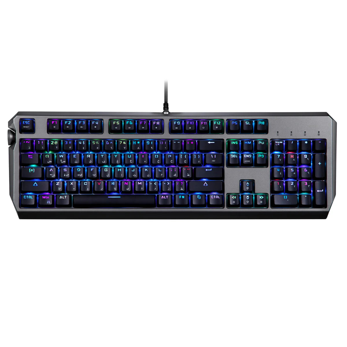 Porodo Gaming Wired Mechanical Keyboard with Gateron Pro Red Switch – Black